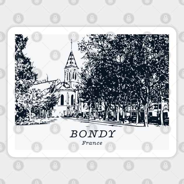 Bondy - France Magnet by Lakeric